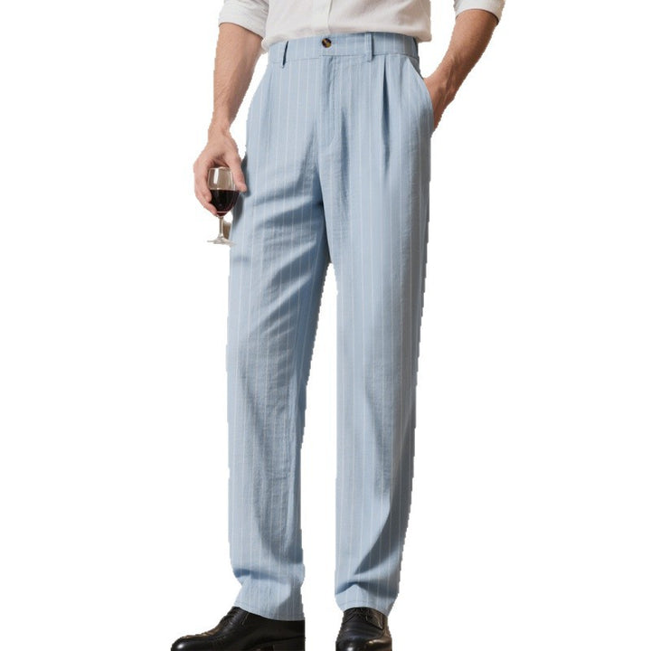 Herren elegante Streifenhose mit hohem Tragekomfort und stilvollem Design Aliams