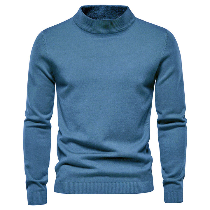Herren Eleganter Rollkragenpullover aus hochwertiger Strickware Aliams