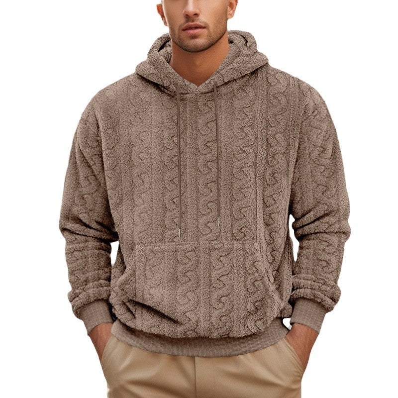 Herren Kapuzenpullover mit weichem Fleece-Design und praktischen Kängurutaschen Aliams