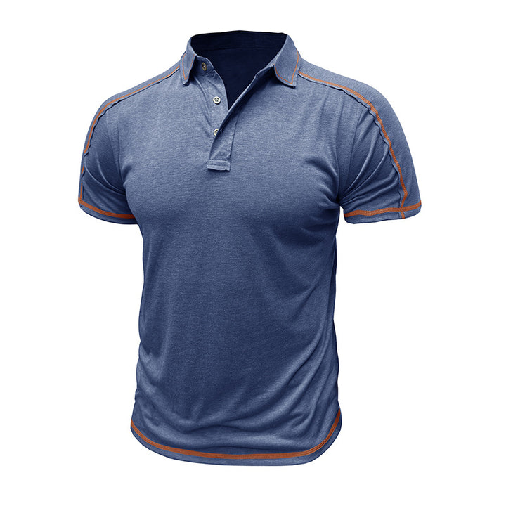 Herren Sportliches Poloshirt mit Kontrastnähten Aliams