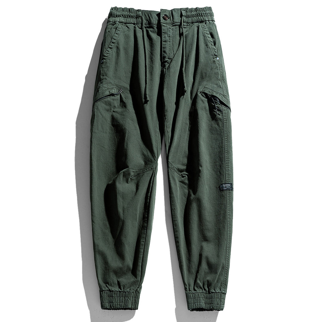 Herren Cargo-Hose mit elastischem Bund und praktischen Mehrzwecktaschen Aliams