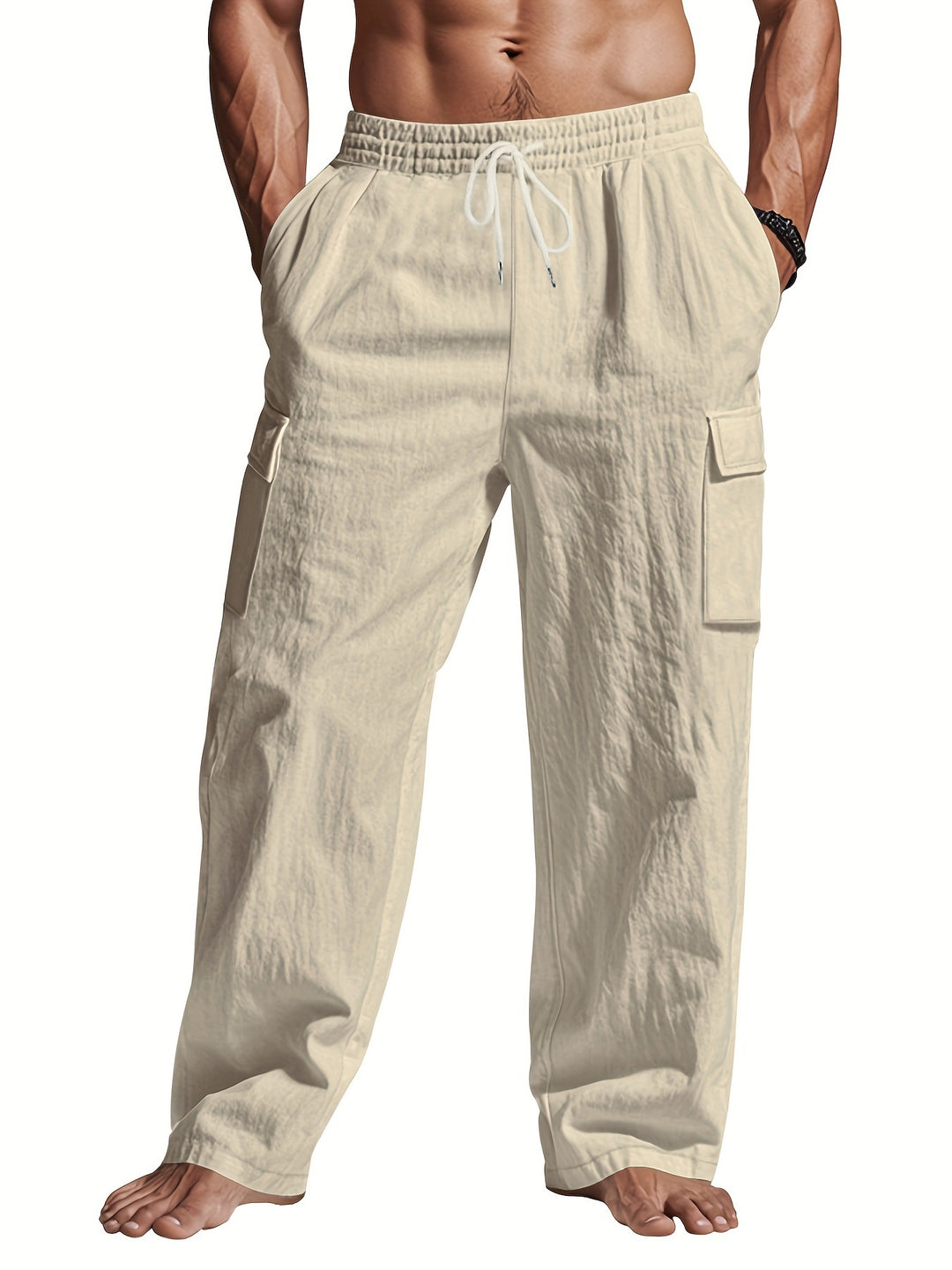 Herren Bequeme Cargo-Hosen Aliams