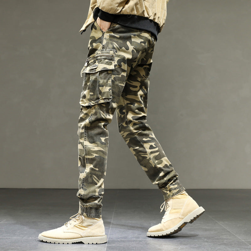 Herren Cargohose mit praktischen Taschen und elastischem Bündchen Aliams