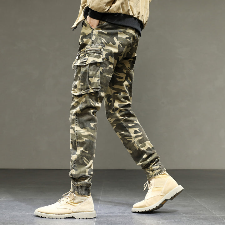 Herren Cargohose mit praktischen Taschen und elastischem Bündchen Aliams