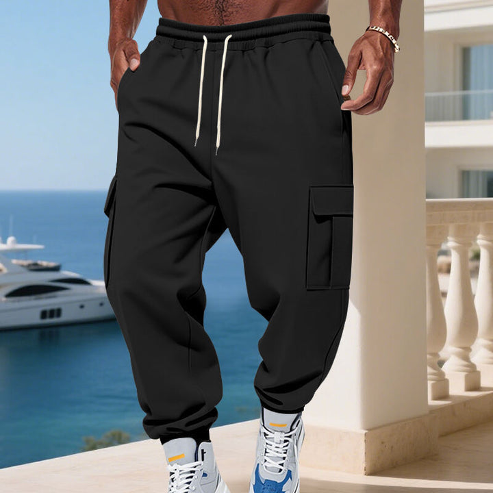 Herren Cargo-Jogginghose mit elastischem Bund und praktischen Seitentaschen Aliams