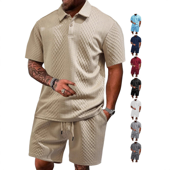 Herren Sportliches Poloshirt mit Shorts Aliams