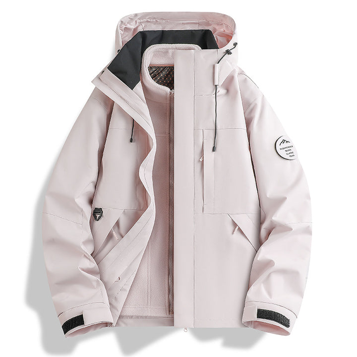 Herren funktionale Outdoorjacke mit verstellbarem Kapuzendesign Aliams