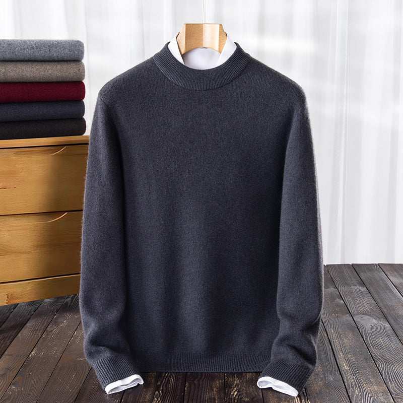 Herren Rundhalspullover aus hochwertiger Wolle Aliams