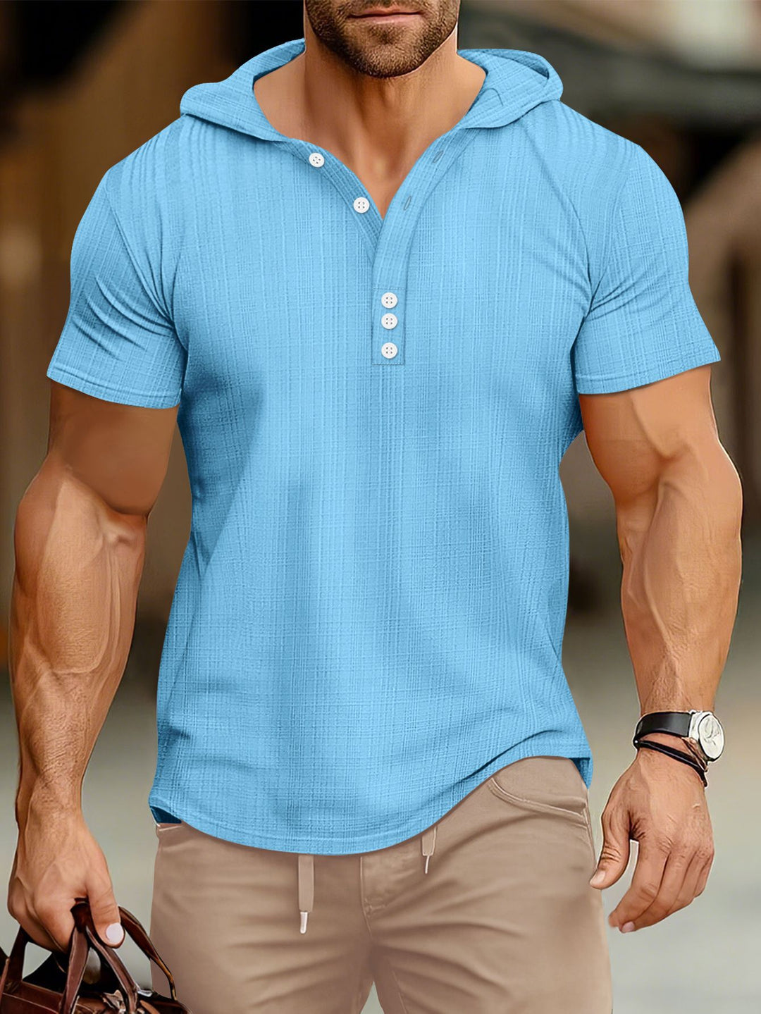 Herren Kurzarm-Hemd Aliams