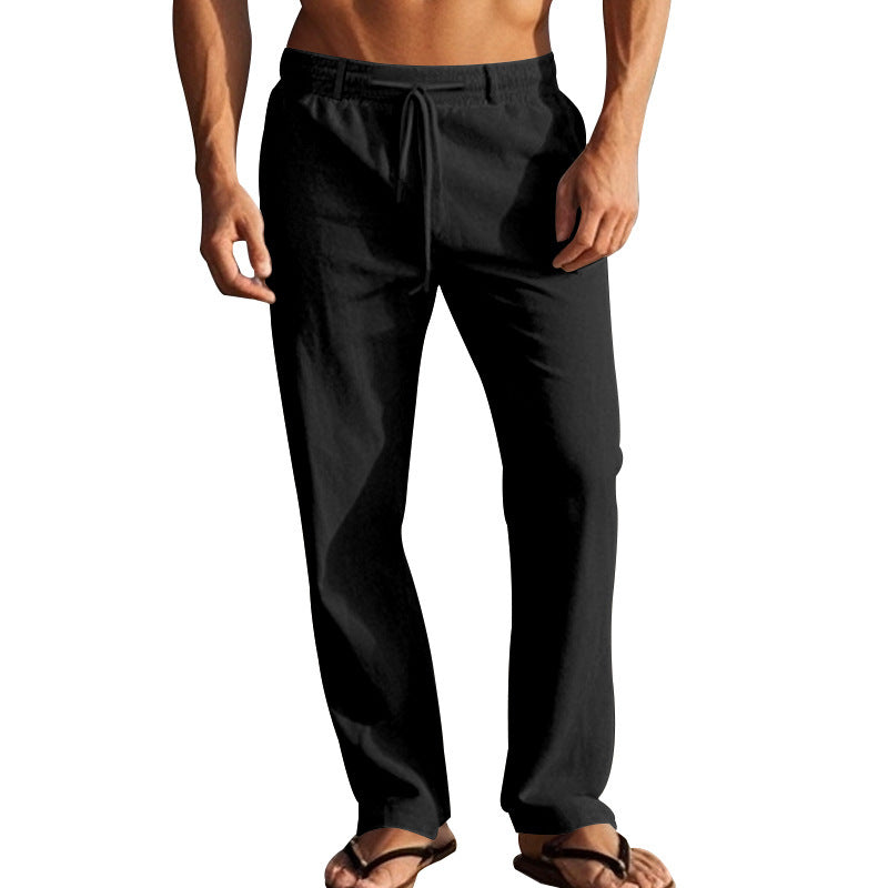 Herren Bequeme Strandhose mit elastischem Bund und praktischen Seitentaschen Aliams
