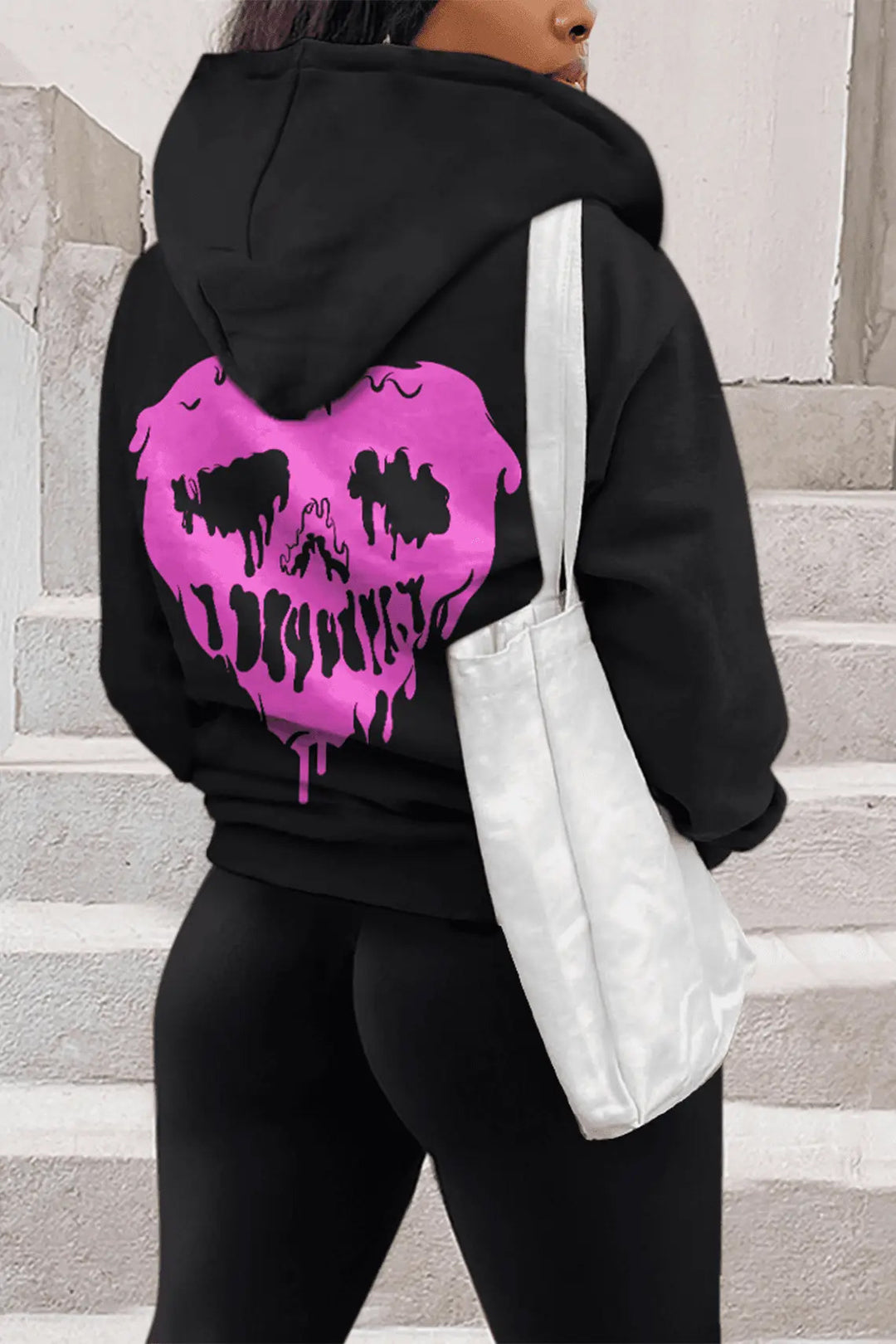 Herren Kapuzenpullover mit einzigartigem Totenkopfdesign Aliams