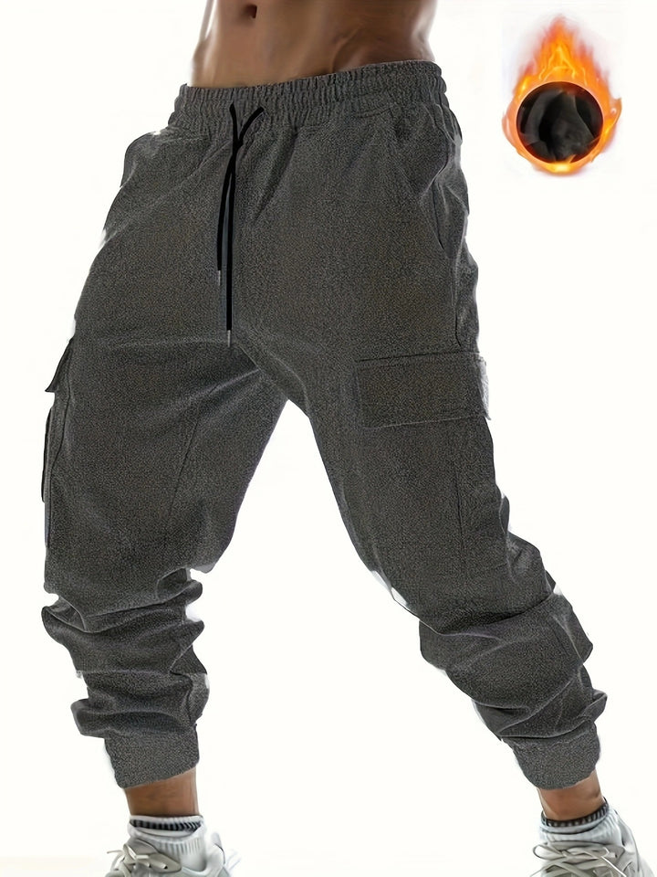 HerrenCargohose mit elastischem Bund und vielseitigen Taschen Aliams
