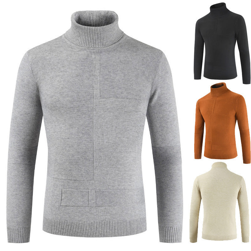 Herren Rollkragenpullover aus weichem Strickmaterial mit modernem Design Aliams