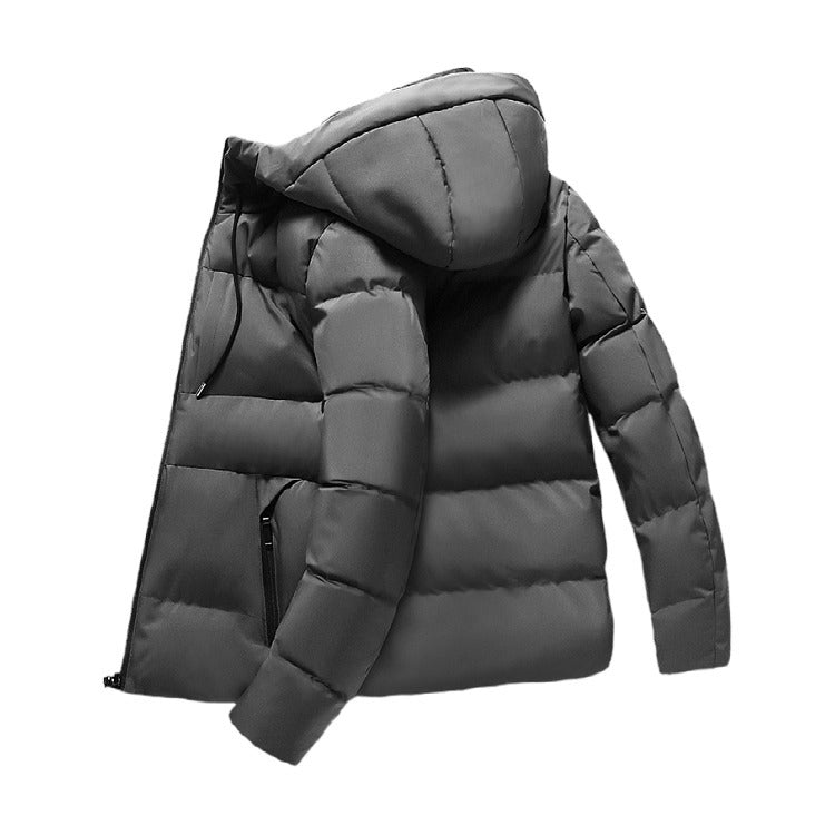 Herren isolierte Steppjacke mit praktischer Kapuze Aliams