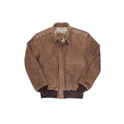 Herren Wildlederjacke mit hochwertiger Verarbeitung und praktischen Taschen Aliams