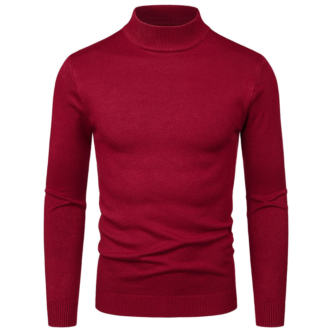 Herren Hochwertiger Rollkragenpullover aus feiner Baumwolle Aliams