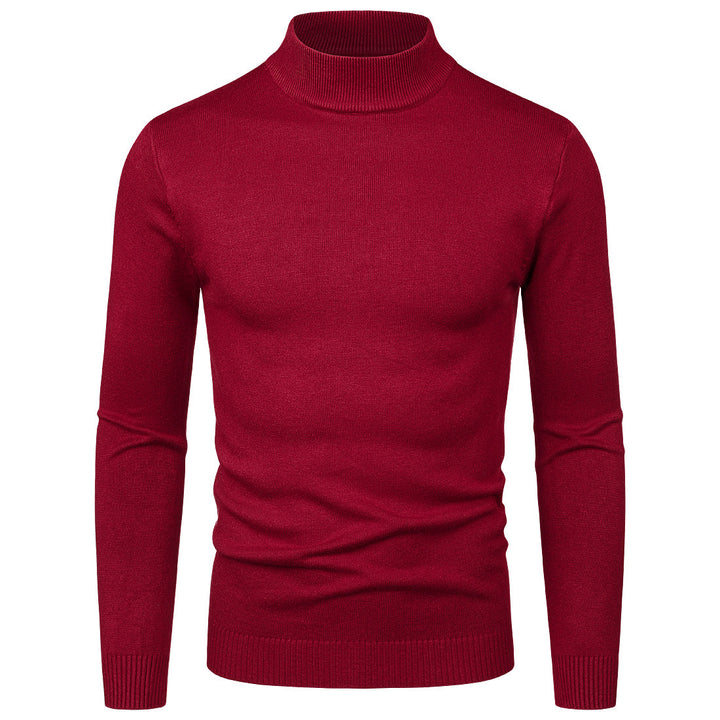 Herren Hochwertiger Rollkragenpullover aus feiner Baumwolle Aliams