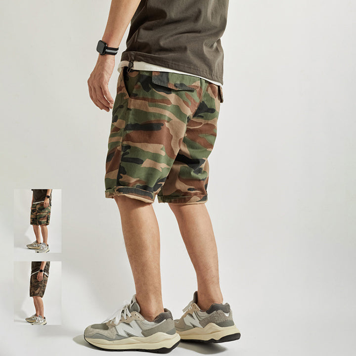 Herren Cargo-Shorts mit funktionalen Taschen und strapazierfähigem Material Aliams