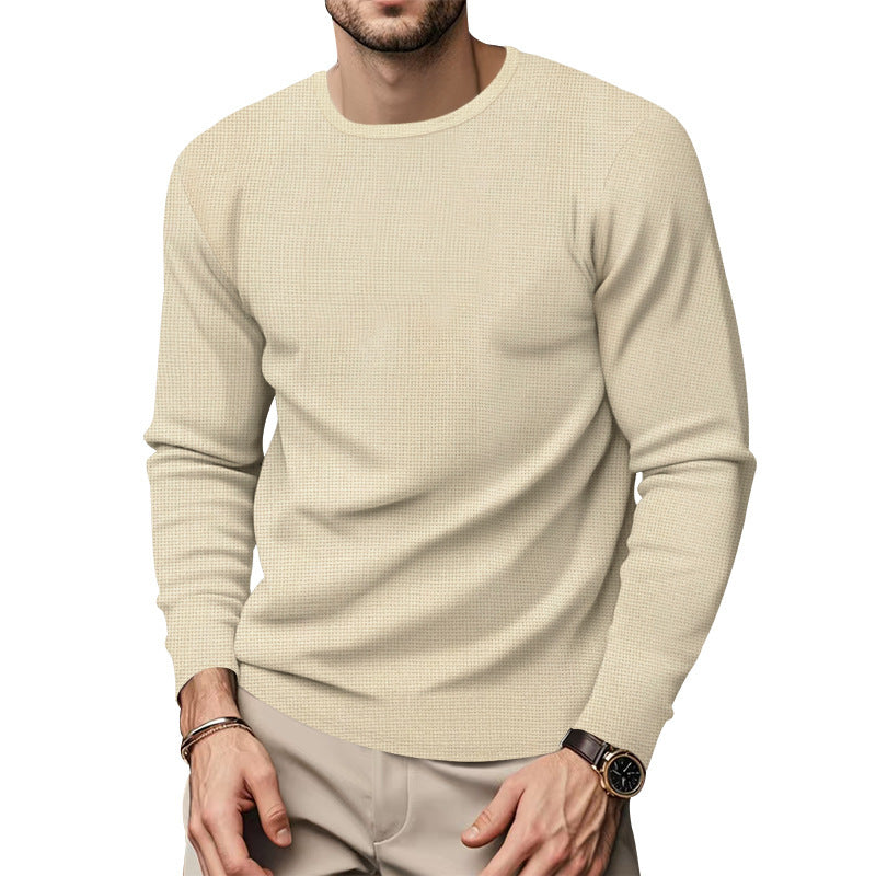 Herren Rundhals Pullover mit strukturiertem Design und modischem Schnitt Aliams