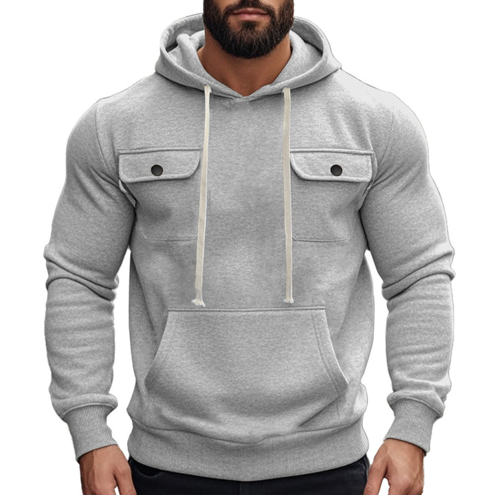 Herren Hoodie mit praktischen Brusttaschen Aliams