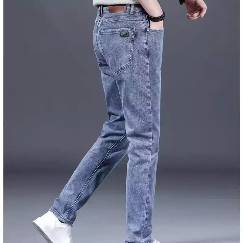 Herren modische Slim-Fit Jeans aus weichem Denim Aliams