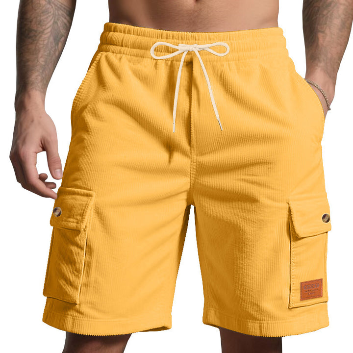 Herren Cargo-Shorts mit praktischem Faltendesign und elastischem Bund Aliams