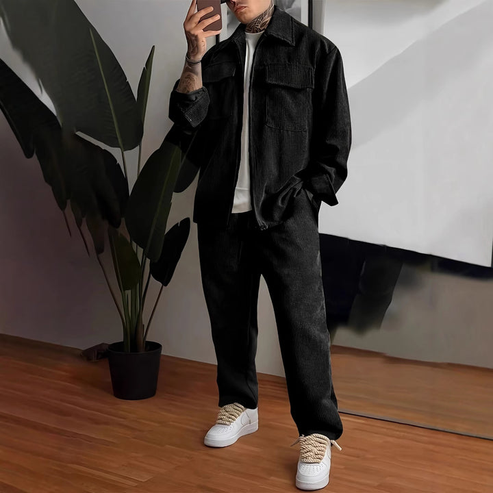 Herren Flanelljacke mit praktischen Taschen Aliams