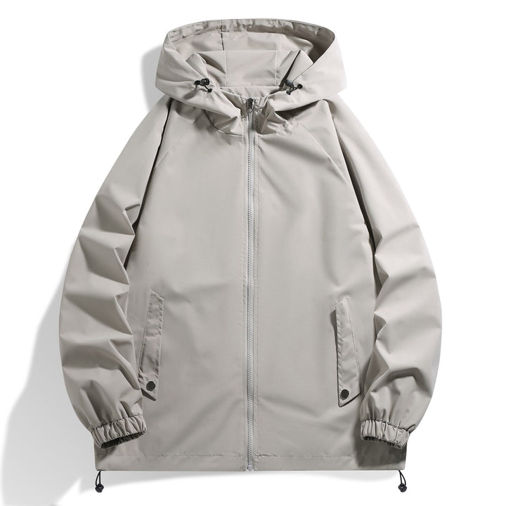 Herren Funktionsjacke mit verstellbarem Kapuzenkragen und elastischen Ärmelbündchen Aliams