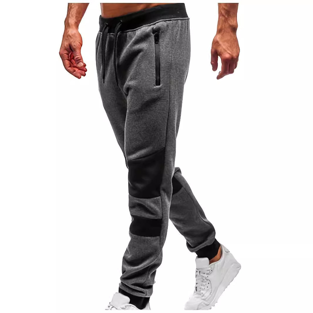 Herren Sportliche Jogginghose mit Reißverschluss und stylischen Kontrastpanelen Aliams