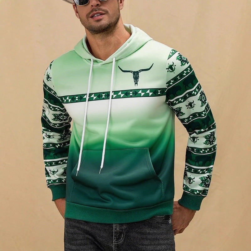 Herren Kapuzenpullover mit modernem Tribal-Muster Aliams