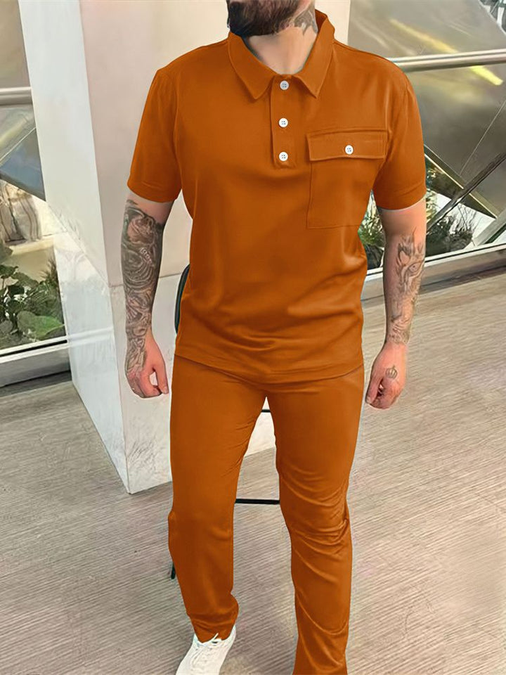 Stylisches Polo- und Hosen-Set für Herren Aliams