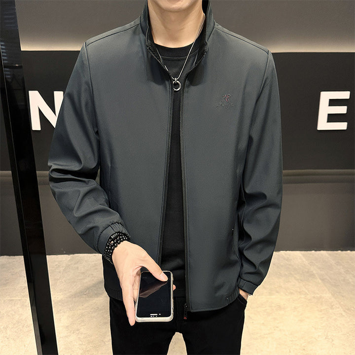 Herren sportliche Übergangsjacke mit hohem Kragen Aliams