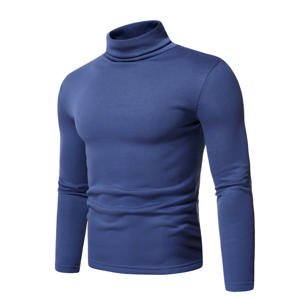 Herren Rollkragenpullover aus hochwertigem Baumwollmix mit figurbetontem Schnitt Aliams