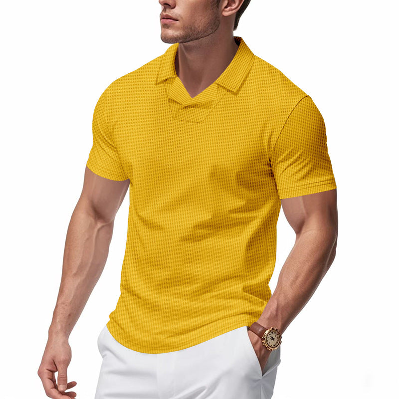 Herren Kurzarm Poloshirt mit strukturiertem Design Aliams