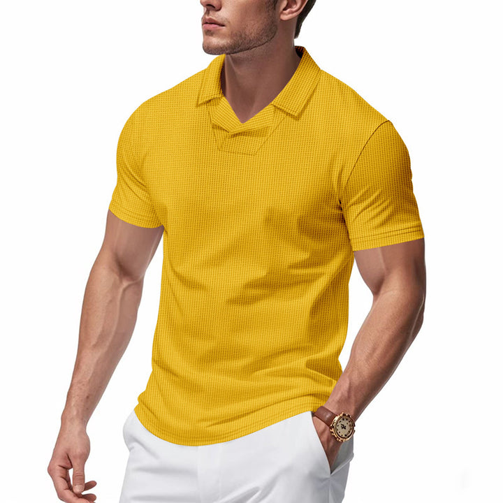 Herren Kurzarm Poloshirt mit strukturiertem Design Aliams