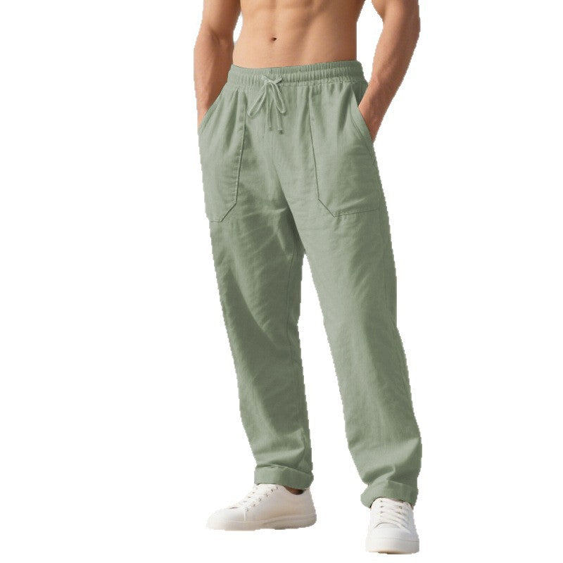 Herren Casual Freizeithose mit elastischem Bund und praktischen Seitentaschen Aliams