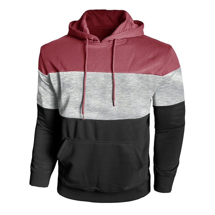 Herren Kapuzenpullover mit modischem Farbblockdesign Aliams