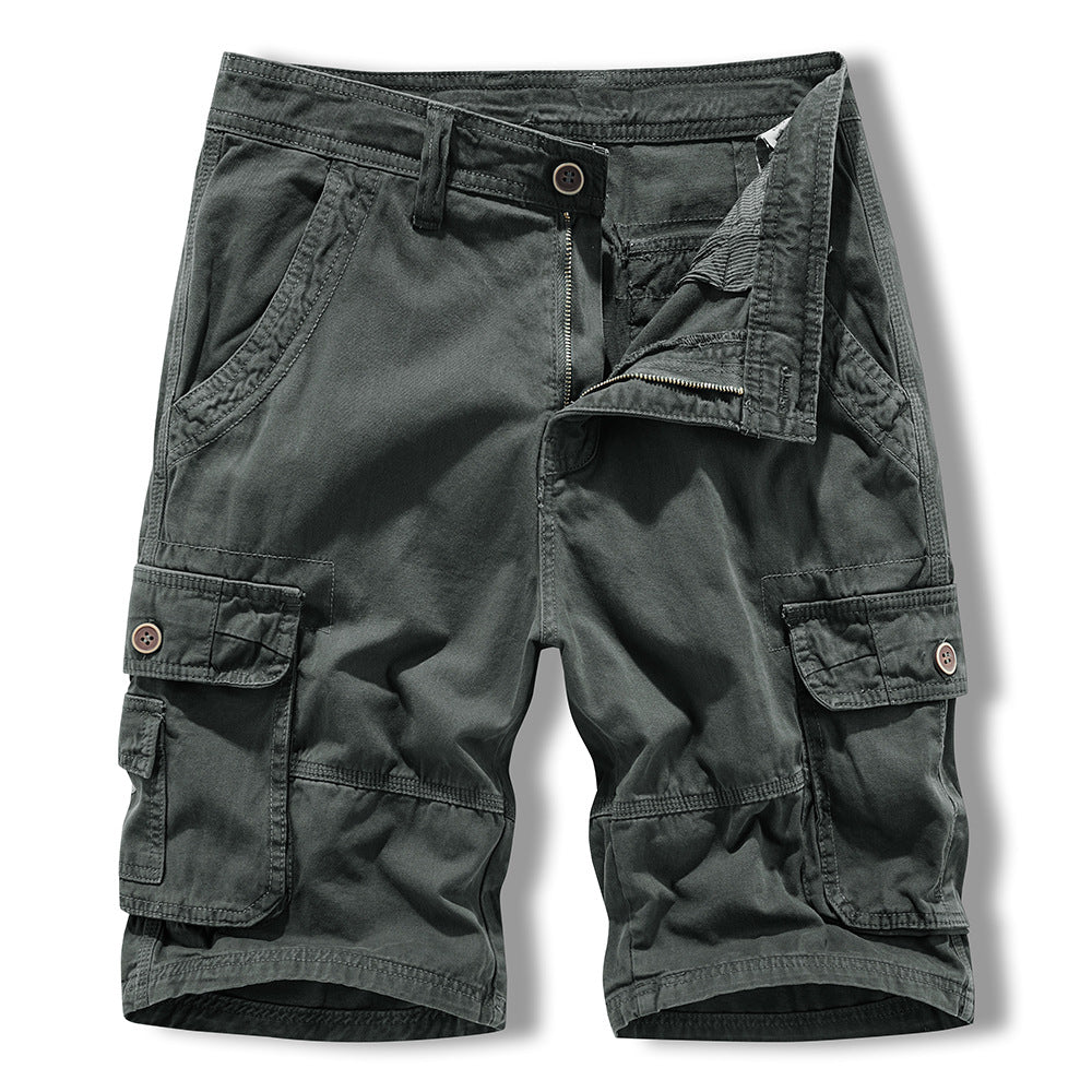 Herren Cargo-Shorts im lässigen Design mit multifunktionalen Taschen Aliams