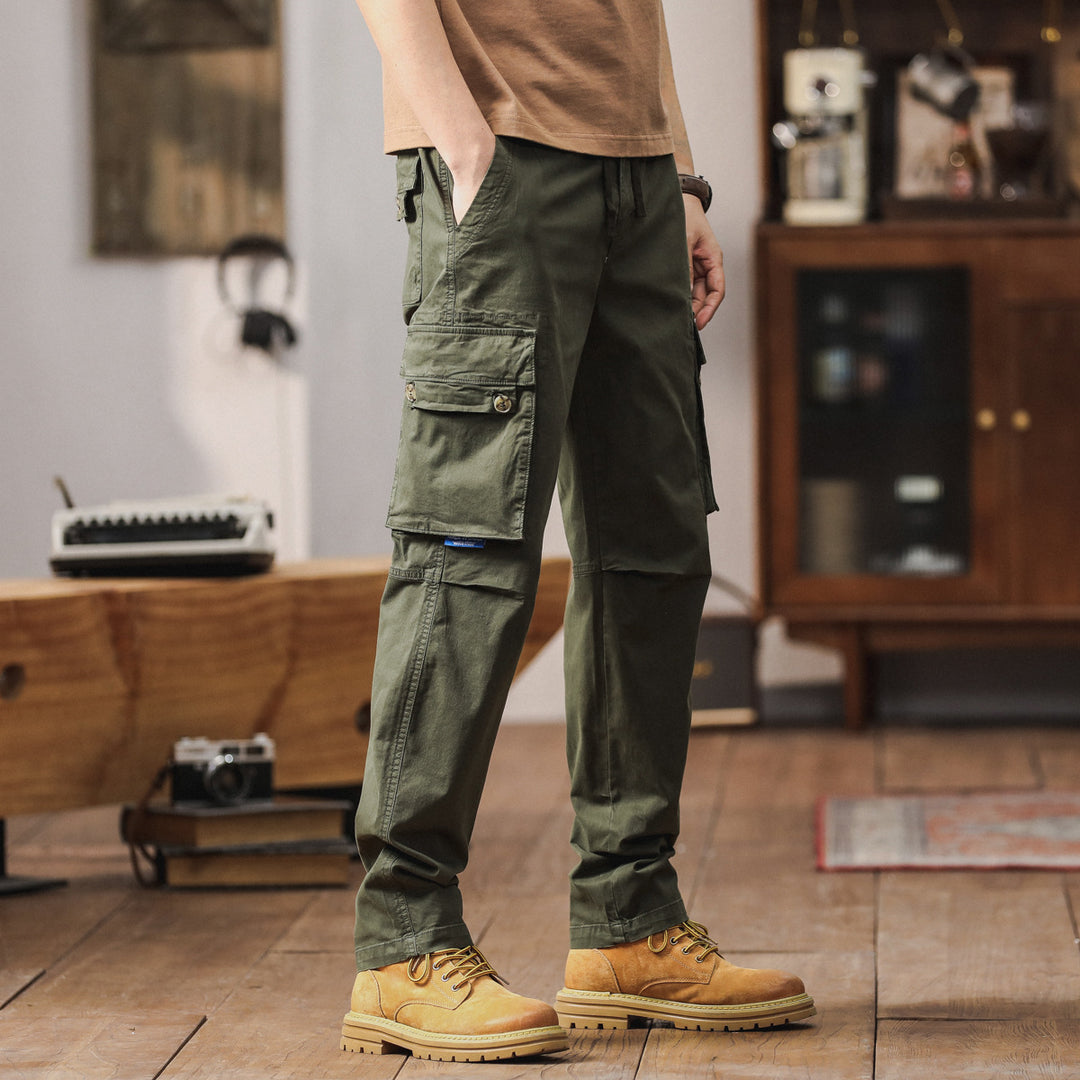 Herren Cargo-Hose mit multifunktionalen Taschen und elastischem Bund Aliams 1758210621