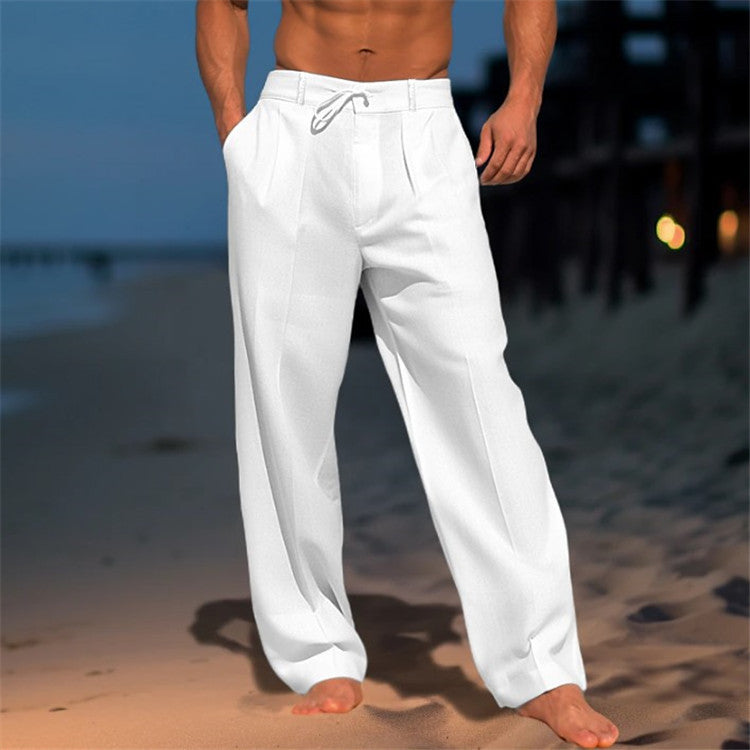 Herren Elegante Chinohose mit Lockerer Passform Aliams