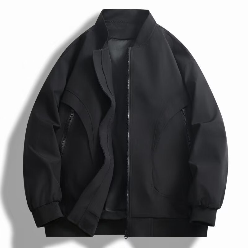 Unisex sportliche Steppjacke mit hochgeschloßener Kragen und praktischen Taschen Aliams