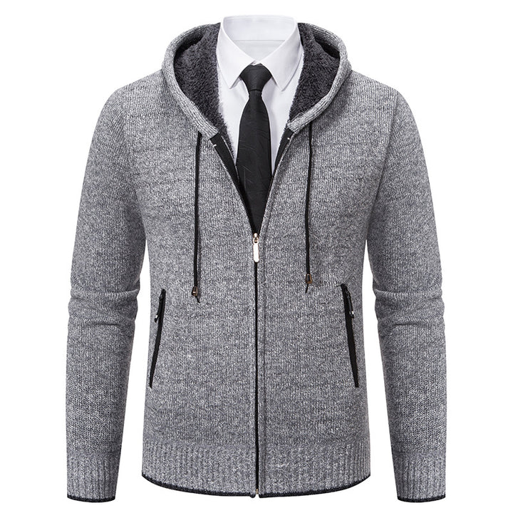 Herren Kapuzenjacke mit softem Fleece-Futter und eleganten Details Aliams