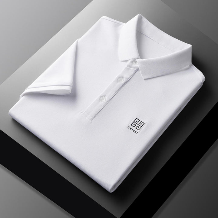 Herren klassisches Poloshirt mit feiner Piqué-Struktur und eleganten Details Aliams