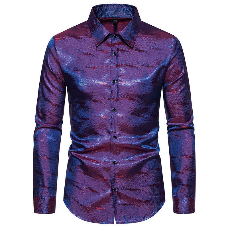 Herren Elegantes Hemd mit einzigartigem Strukturdesign Aliams