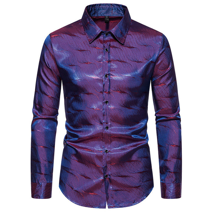 Herren Elegantes Hemd mit einzigartigem Strukturdesign Aliams