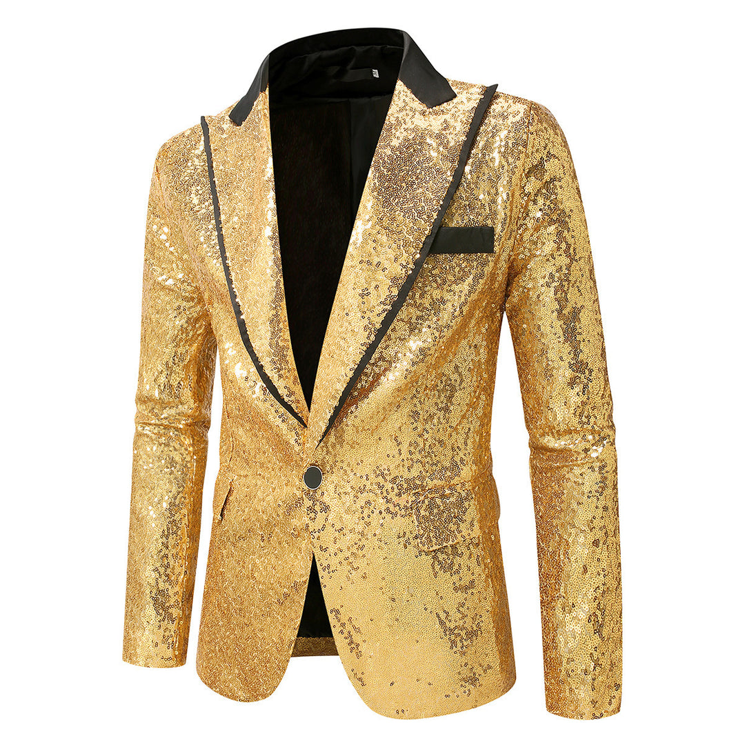 Herren Glitzernder Smokingblazer aus hochwertigem Satin Aliams