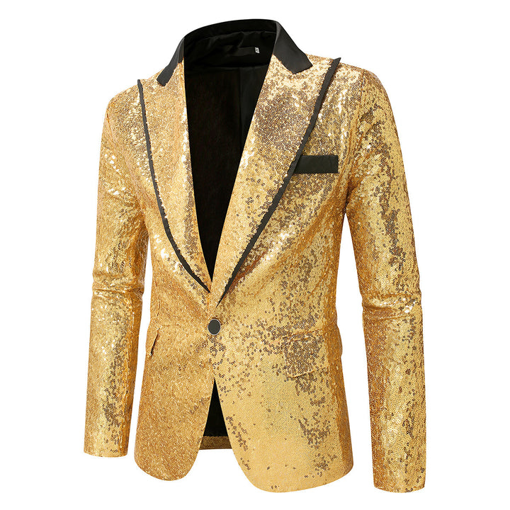 Herren Glitzernder Smokingblazer aus hochwertigem Satin Aliams