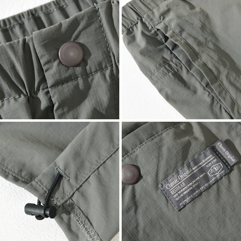 Herren Funktionshose mit elastischem Bund und seitlichen Reißverschlusstaschen Aliams