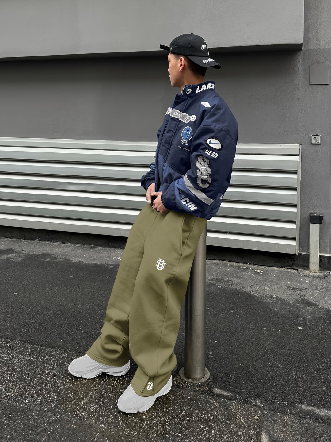 Herren sportliche Outdoor-Jacke mit hohem Kragen Aliams