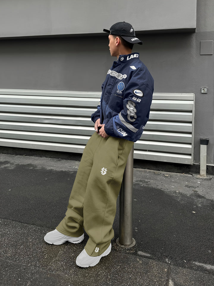 Herren sportliche Outdoor-Jacke mit hohem Kragen Aliams